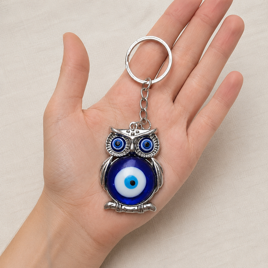 Llavero Búho con Ojo Turco